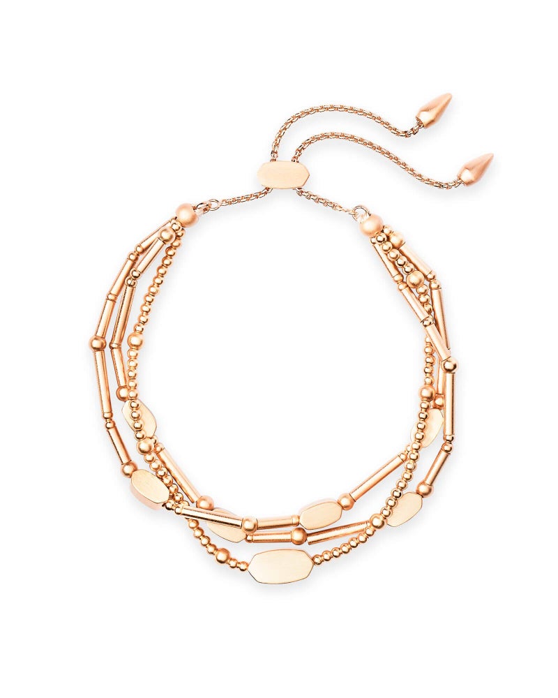 Kendra Scott Chantal Beaded Bracelet for Women, Fashion Jewelry, 14k Rose Gold-Plated - Image 1